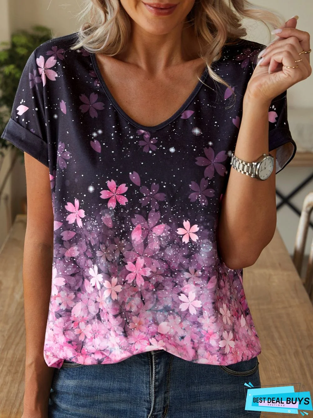 Floral Regular Fit Short Sleeve T-shirt