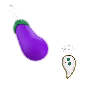 Wireless Eggplant Bullet Vibrator – 10 Vibration Modes Love Eggs