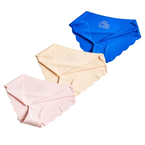 3Pcs/lot Seamless Panty Set Underwear Low-Rise Briefs Female Comfort Intimates Fashion Female Lingerie Drop Shipping