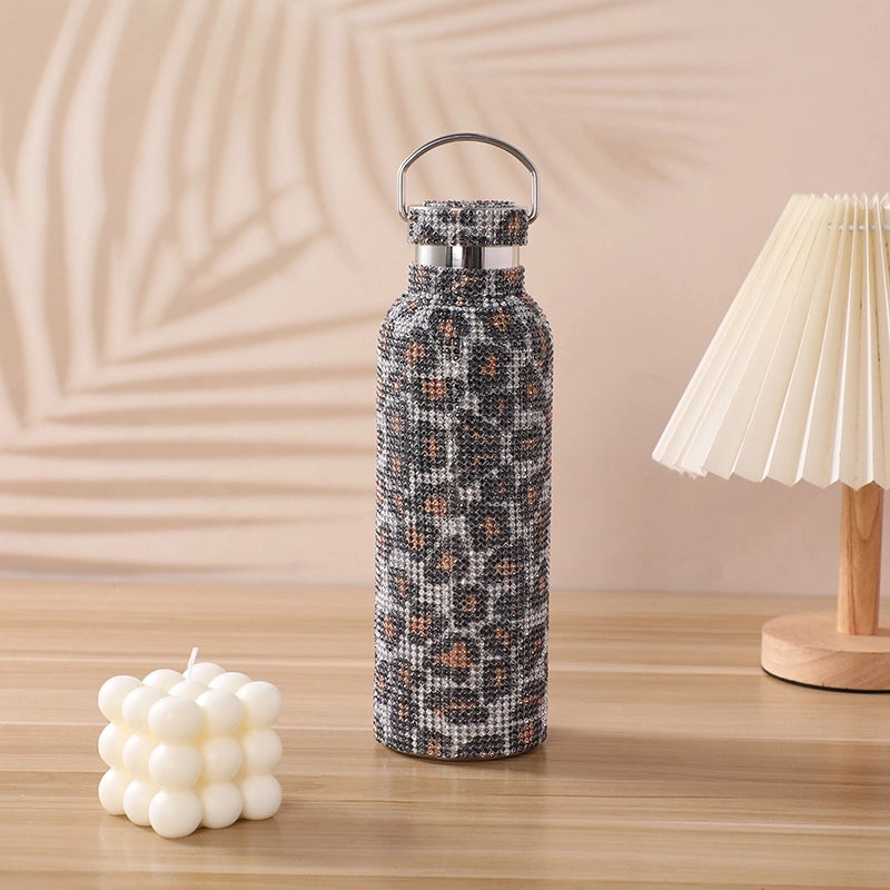 Casual Solid Color Stainless Steel Water Bottles 1 Piece