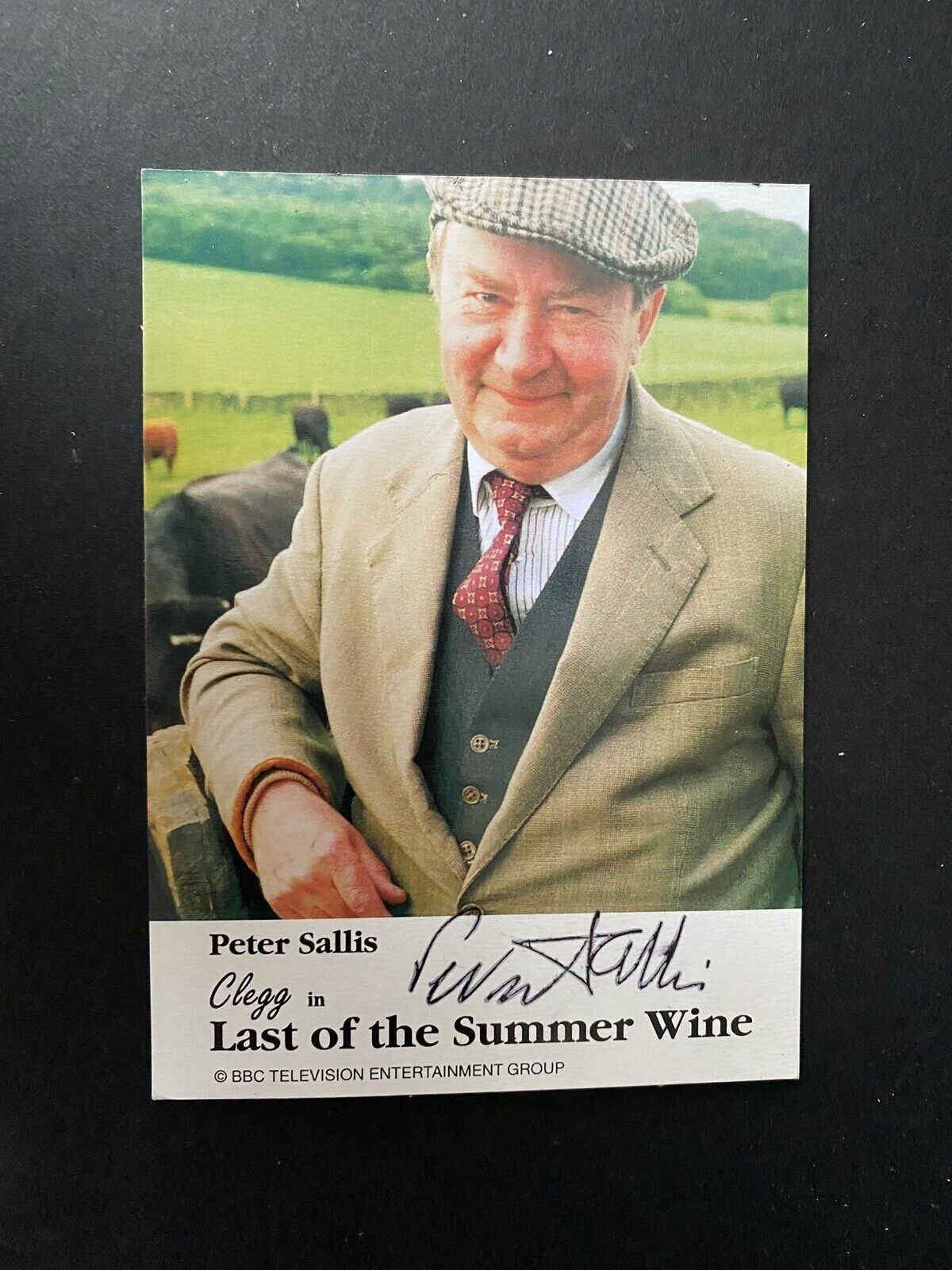 PETER SALLIS - LAST OF THE SUMMER WINE ACTOR - BRILLIANT SIGNED Photo Poster paintingGRAPH