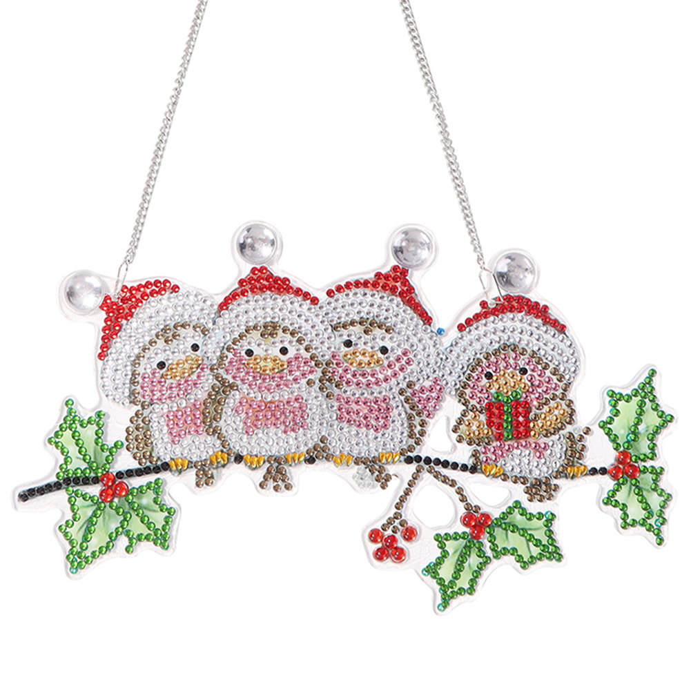 DIY Applique Diamond Four Wall Hanger Acrylic Craft Kit Pendant