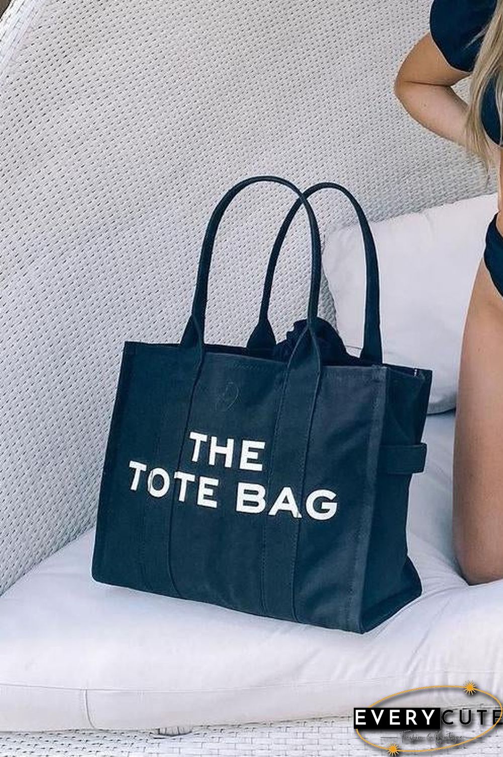 Canvas Crossbody Tote Bag