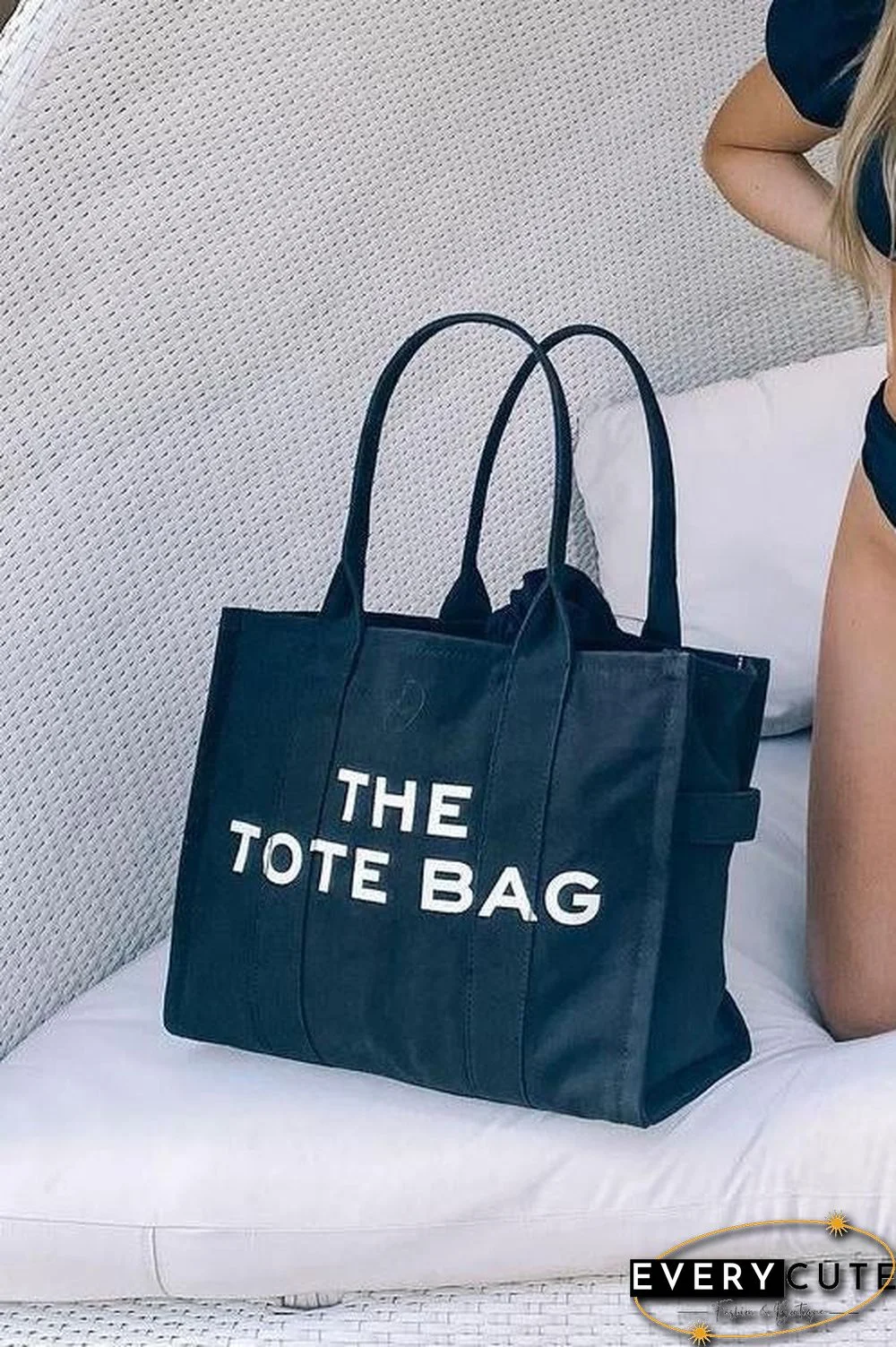 Canvas Crossbody Tote Bag