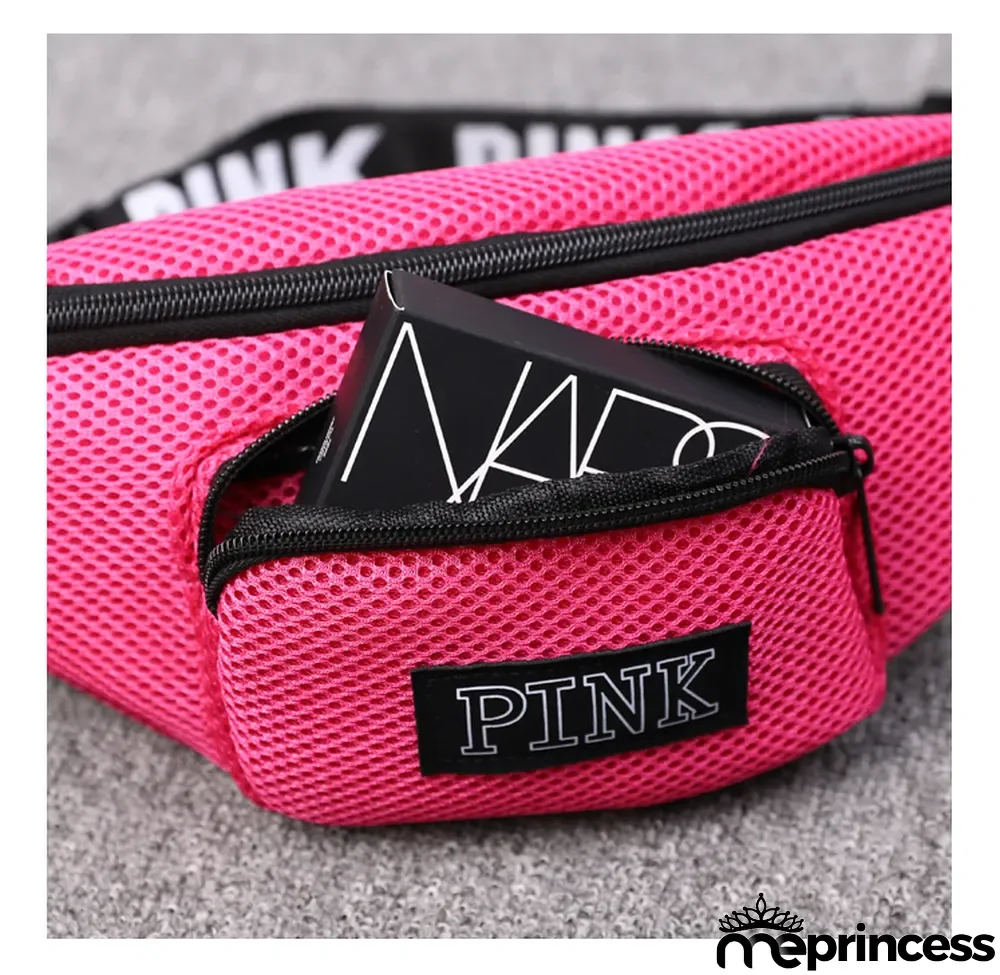PINK Letter Sports Waist Bags