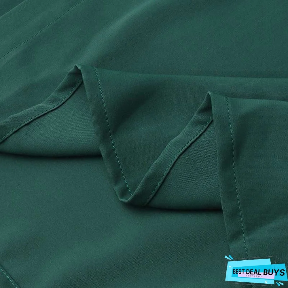 Autumn Casual Women's Cardigan Long Sleeve Stand Collar Large Swing Dress