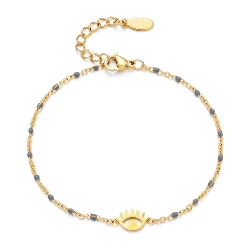 Classic Style Eye Stainless Steel Plating Bracelets