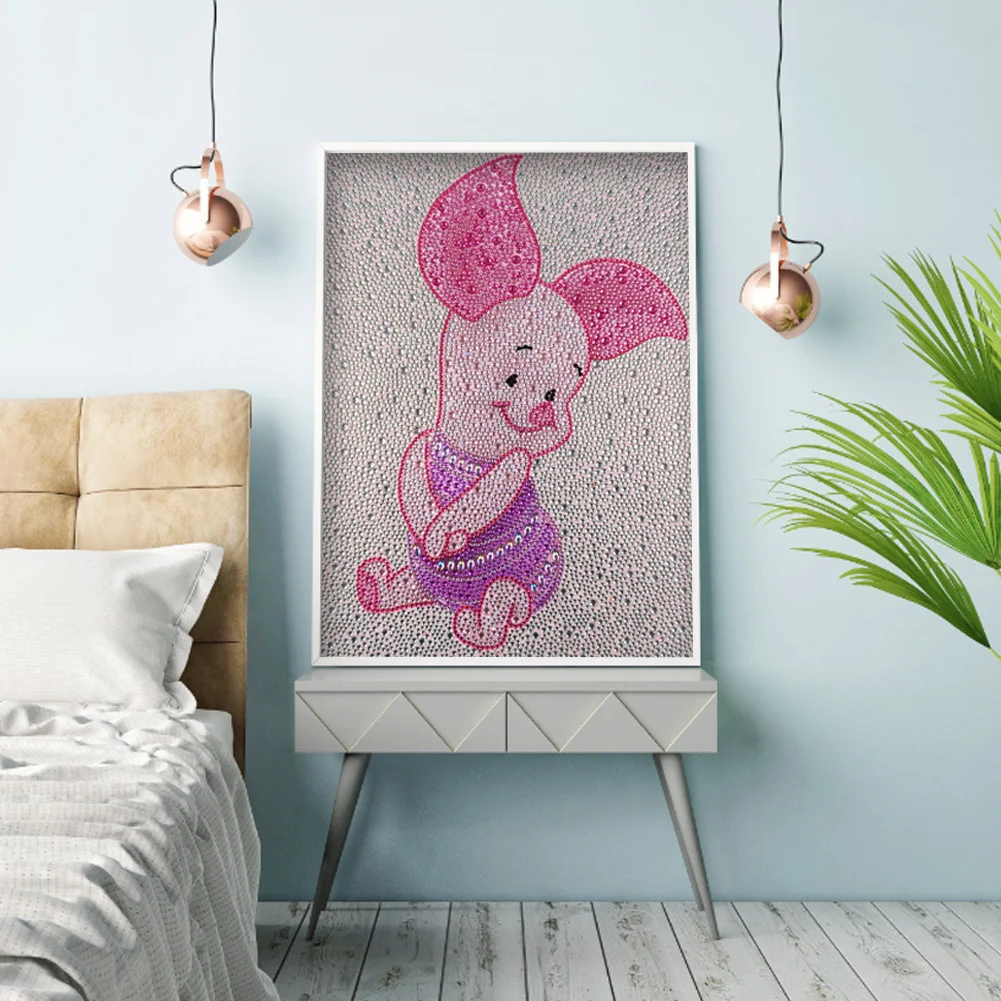 Diamond Painting - Full Crystal Rhinestone - Piggy(30*40cm)