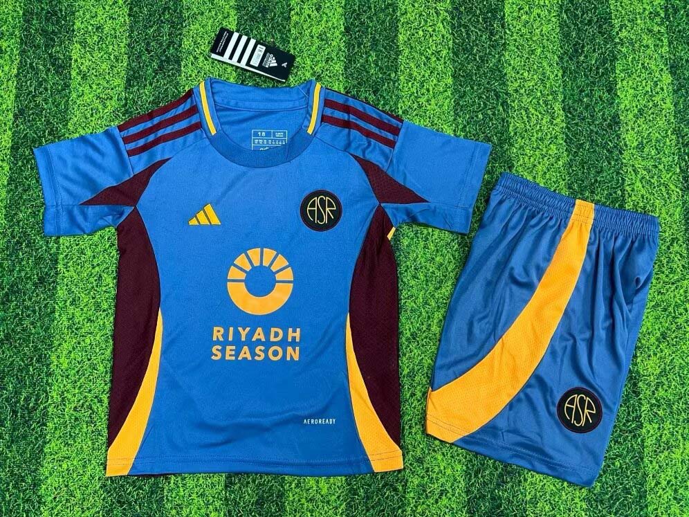 2024-2025 KIDS AS Roma Third Away Football Shirt 1:1 Thai Quality
