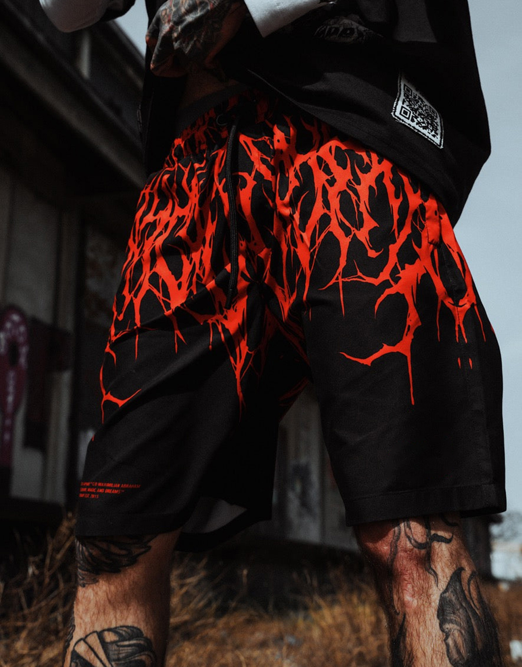 Dark Printed Casual Shorts / Rvogue / Rvogue