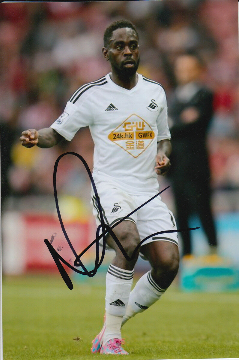 SWANSEA CITY HAND SIGNED NATHAN DYER 6X4 Photo Poster painting 5.