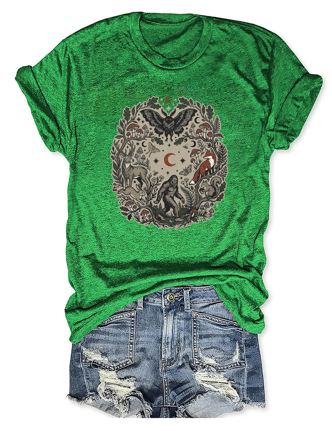 Forest Friends Mothman Bigfoot T-shirt