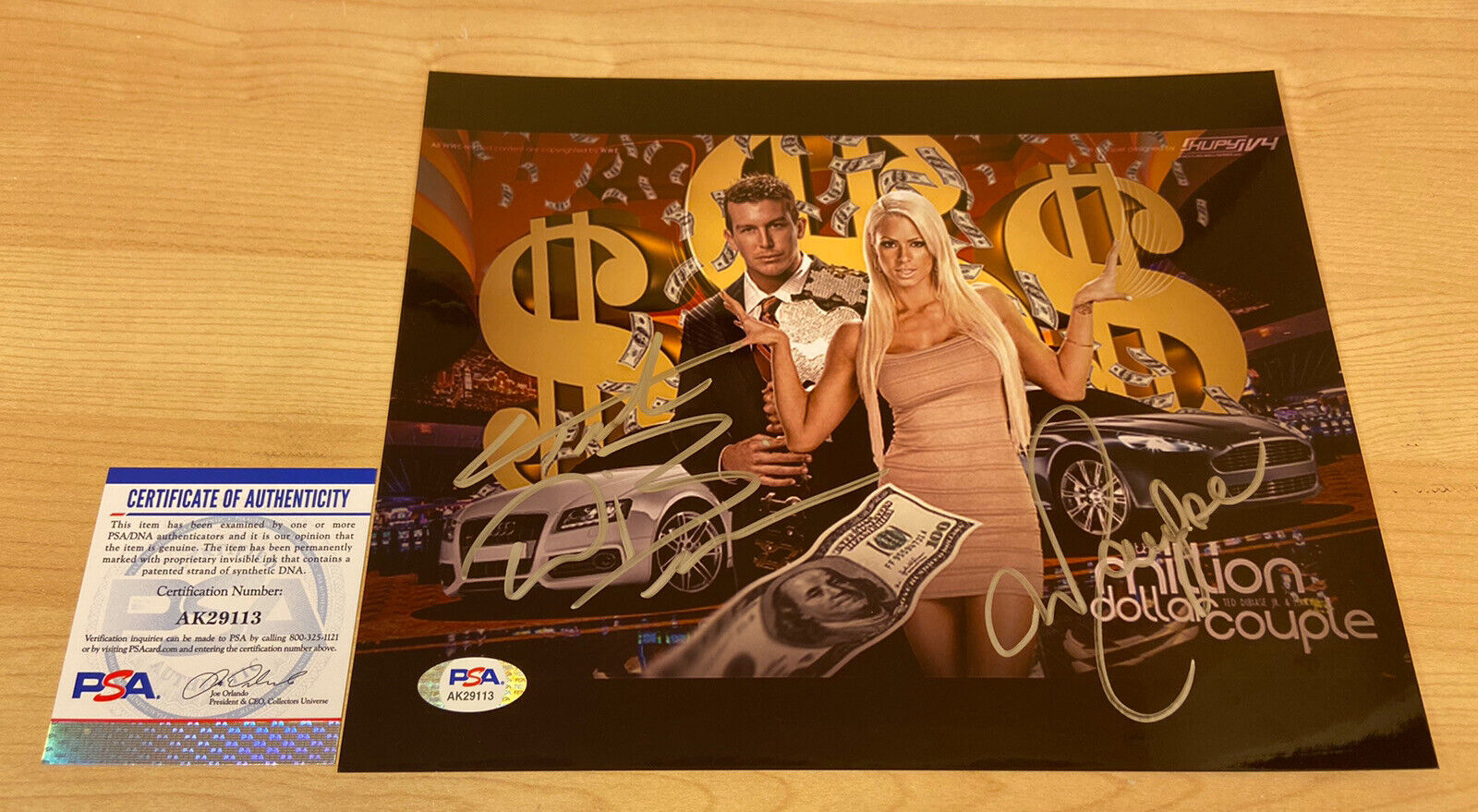 Ted DiBiase Jr. & Maryse Ouellet Duo Autographed Signed 8X10 Photo Poster painting PSA/DNA COA