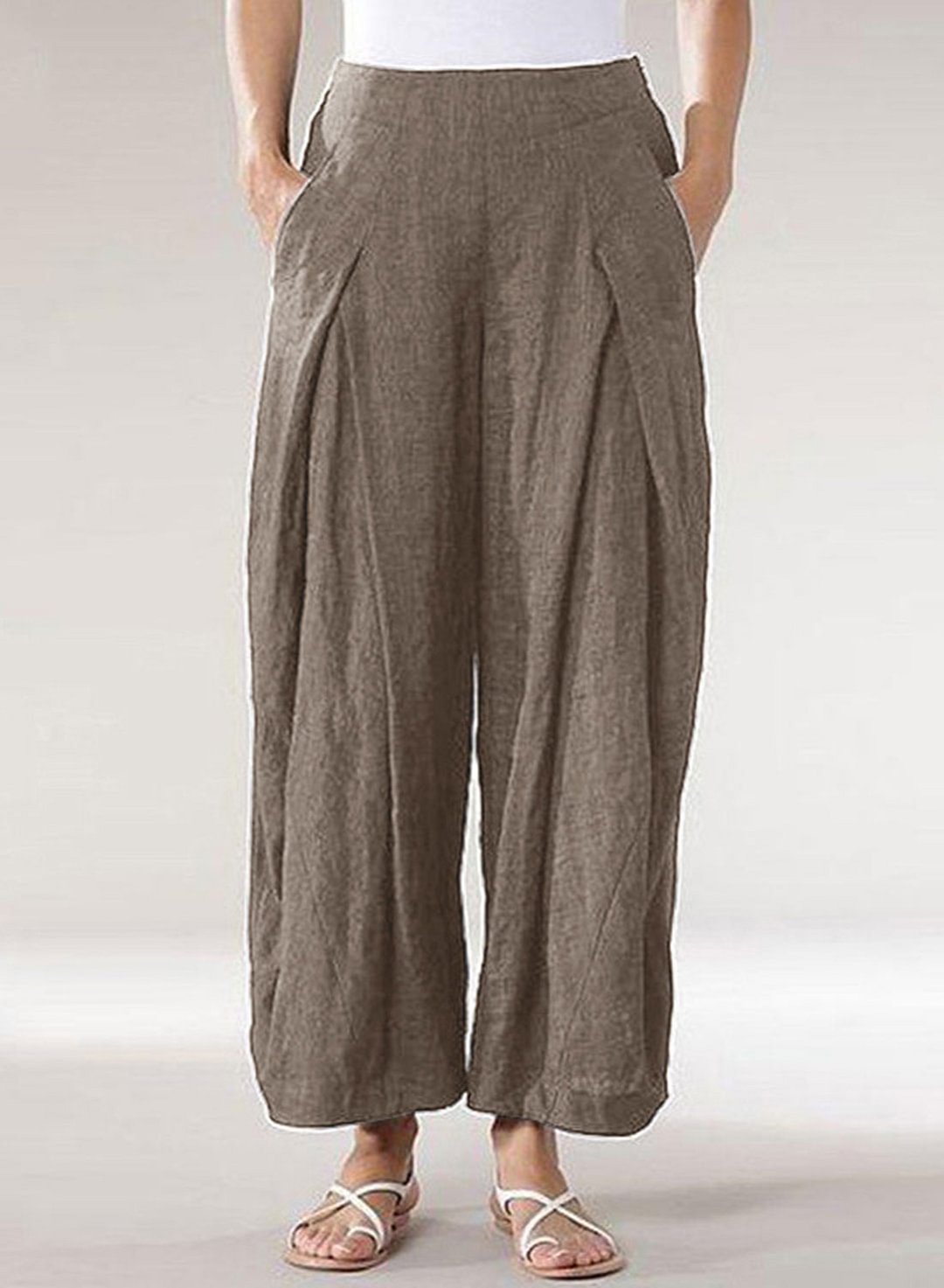 women's linen palazzo pants