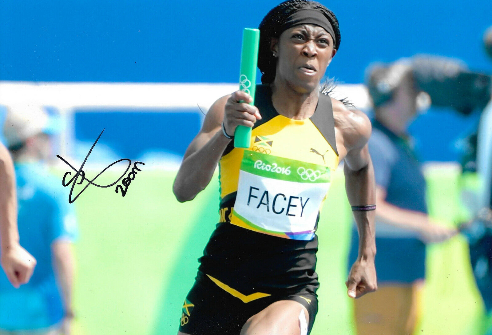 Simone Facey signed 8x12 inch Photo Poster painting autograph