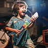 Electric Guitar Technology Small Production Handmade DIY Materials To Stimulate Children's Technological Creativity