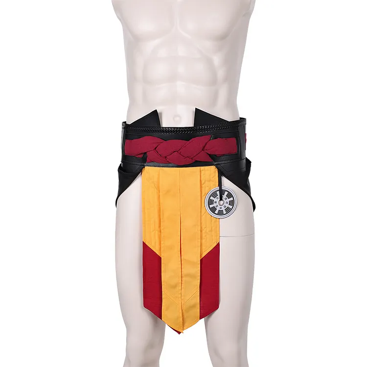 Mortal Kombat Scorpion Yellow Belt Waistband Cosplay Accessories Halloween Carnival Props