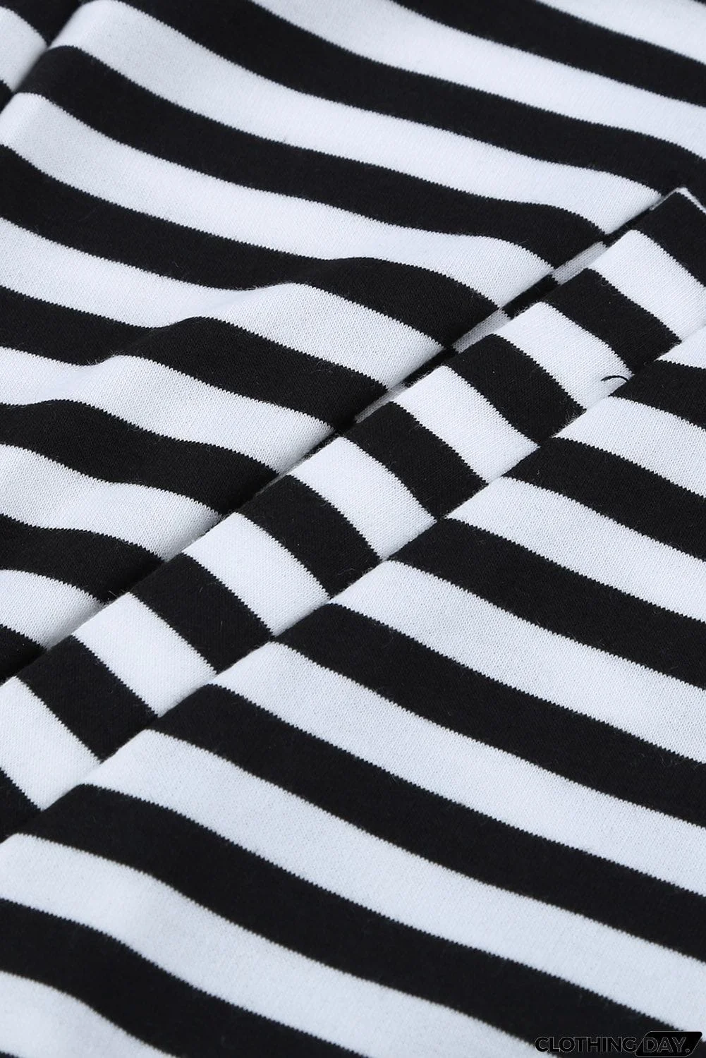 Striped Floral Print Long Sleeve Zipper Hoodie