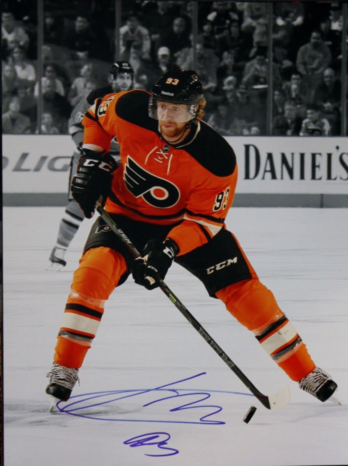 Autographed Jakub Vorá?ek Philadelphia Flyers 11 x14 Photo Poster painting with COA