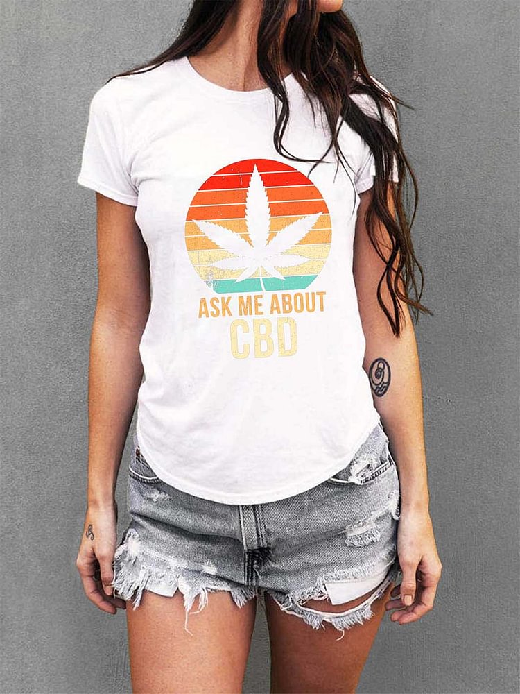 Bestdealfriday Ask Me About Cbd Women's T-Shirt