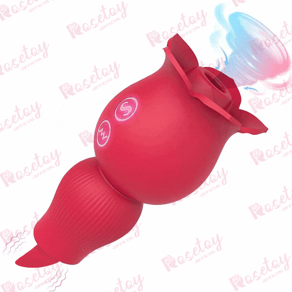 Rose Sucking and Tongue Vibrator, 2in1 Rose Toy Rose Toy