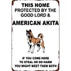 Protected by the dog - Vintage Metal Signs(12*16Inch)