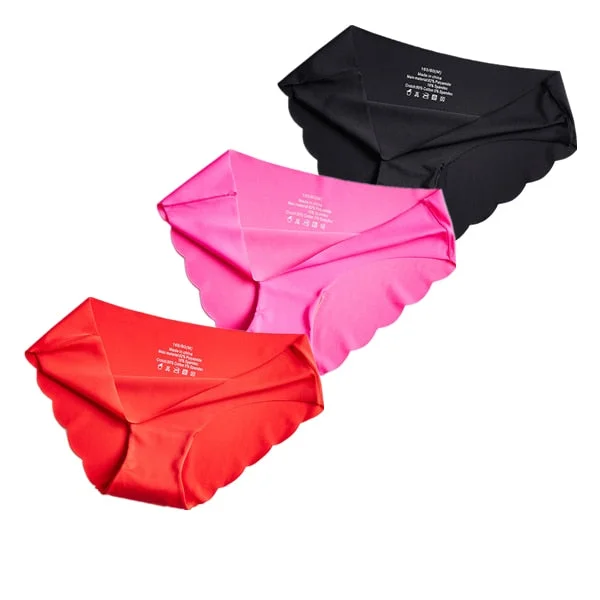 3Pcs/lot Seamless Panty Set Underwear Low-Rise Briefs Female Comfort Intimates Fashion Female Lingerie Drop Shipping