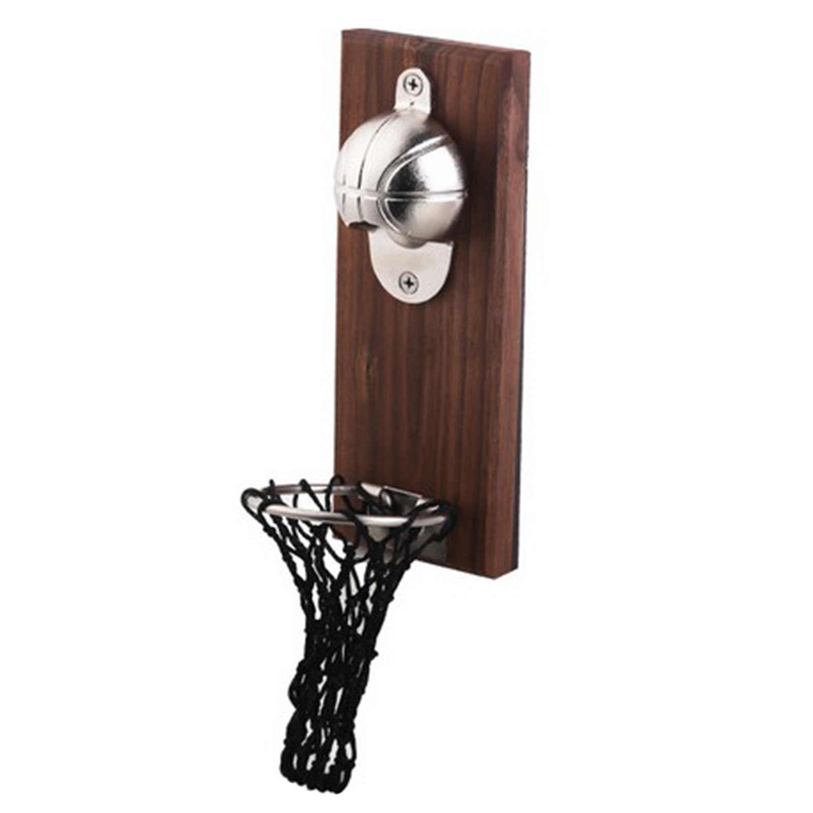 

Magnetic Basketball Bottle Opener Wall Mounted with Cap Collector Catcher, 501 Original