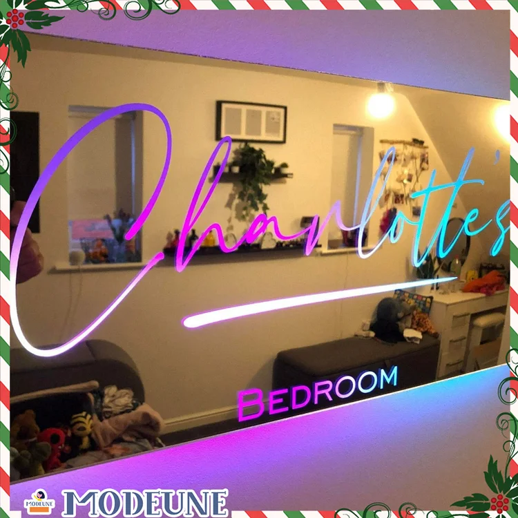 🔥Hot Sale🔥Personalised Name Mirror - Light Up Mirror