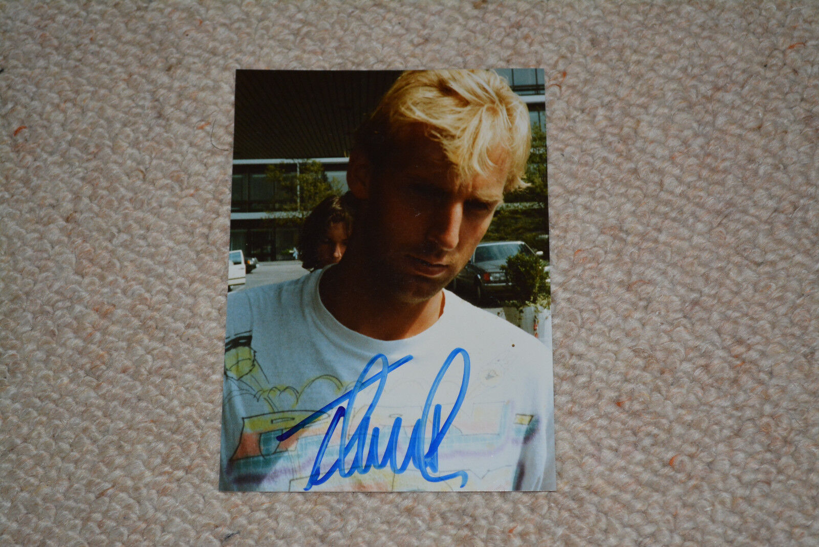 THOMAS MUSTER signed autograph In Person 4x6 TENNIS LEGEND