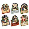 6Pcs DIY Pearl Diamond Painting Christmas Cards, 3D Greeting Card Craft Kits with Resin Pearls, Handmade Holiday Cards for Adults, Christmas Gifts & Decorations