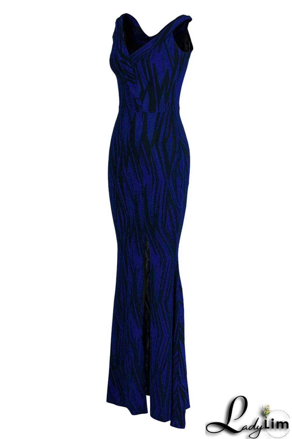 Gold Sexy Patchwork Off the Shoulder Off The Shoulder Dresses