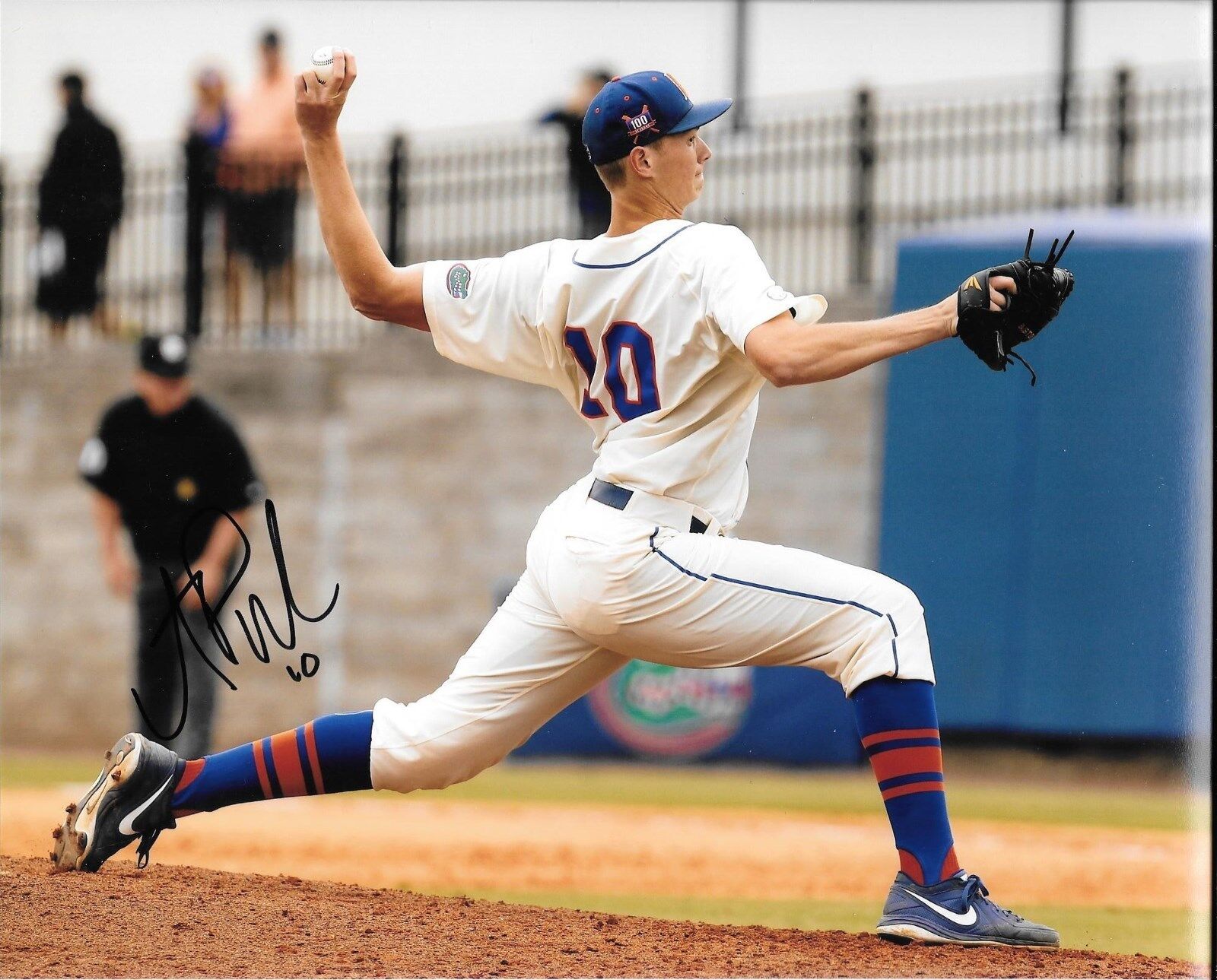 OAKLAND ATHLETICS A'S AJ A.J. PUK HAND SIGNED FLORIDA GATORS 8X10 Photo Poster painting W/COA