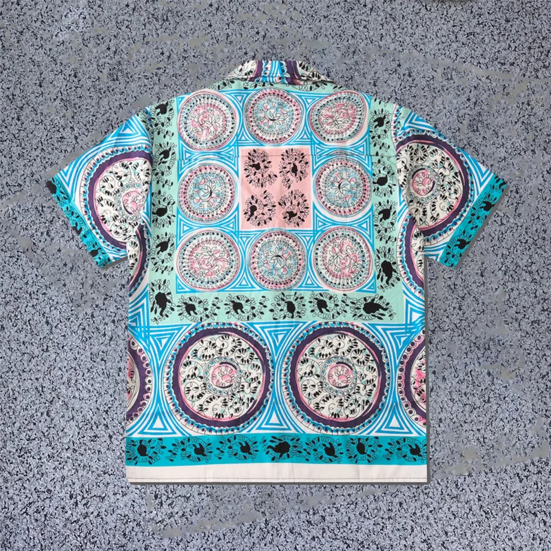 Loveciss®/ Fashionable Personality Printed Baroque Short Sleeve Shirts