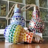 DIY Mosaic Art Light Bulb Candle Holder Material Package Handmade Design Kit