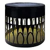 Solar Powered Deck Step Stair Lights Mandalas Theme Waterproof Fence Light Decorative Mandalas Lights for Garden Post Patio Backyard Yard Decor