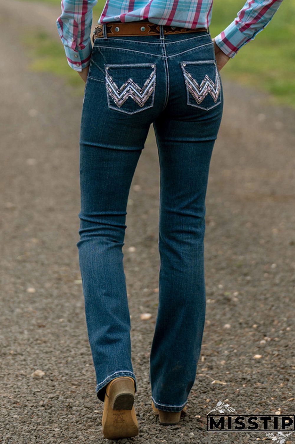 Jeans without a waistband