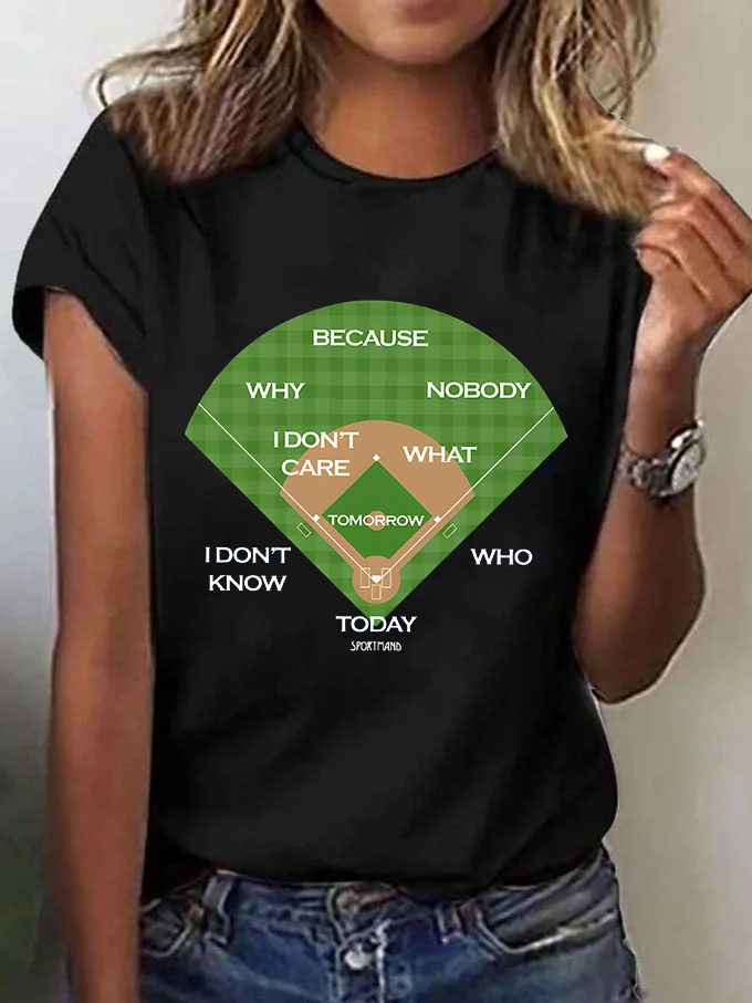 Women's Baseball Classic Comedy Routine Who's on First Classic T-Shirt