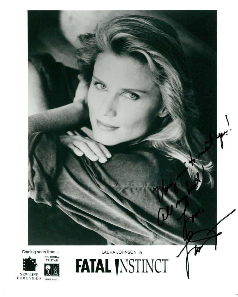 Laura Johnson (Fatal Instinct) signed 8x10 Photo Poster painting COA