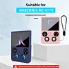 Silicone Protective Case for ANBERNIC RG477V Handheld Game Console Washable Soft Silicone Cover with Lanyard Includes 4 Button Caps Anti-Scratch