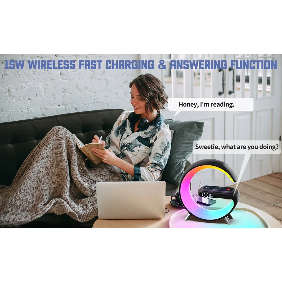 Wireless Charger Atmosphere Lamp (With 120W Fast Charging Plug）