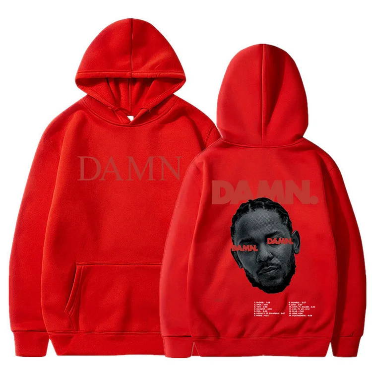 Rapper Kendrick Lamar Hoodies Music Album Poster Print Sweatshirt Hip Hop Hoodie Streetwear at Hiphopee