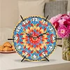 5D DIY Crystal Diamond Painting Wooden Handmade Mandala Clock Kits