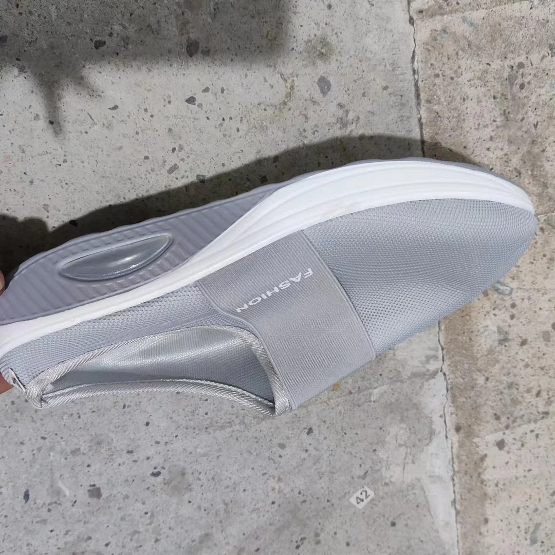 Breakj Breakj Summer Large-Size Lazy One Foot Pedaled Net Thick Bottom Slippers Women Slope And Slippers Women