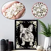 Ein Welpe speziell geformte 5D-DIY-Teilbohrer-Diamant-Malset, Heimkunst 30x40cm.