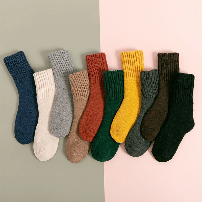 Winter terry thickened wool women's socks