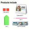 (US Local)2026 Calendar Diamond Painting Kit DIY Diamond Art Desk Calendar for Home Office