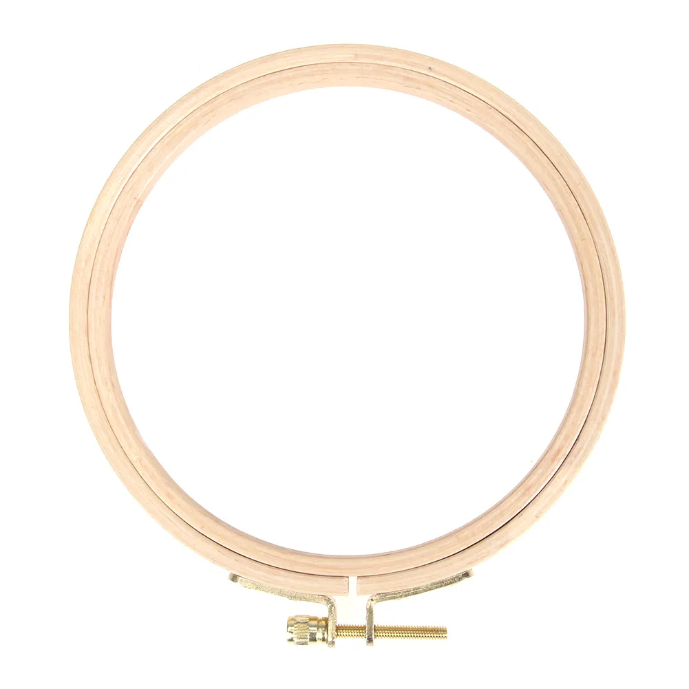 DIY Wooden Cross Stitch Frame Needlework Hoop Ring Hand Embroidery Tool