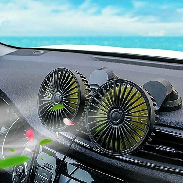 [PROMO 30% OFF] Double Cooling Car Fan