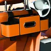 Car Back Seat Organizer with Cup Holder Tissue Box and Hooks Travel Accessories